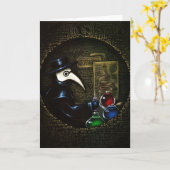 Carte de voeux "La vengeance de l'alchimiste" (Fleur jaune)