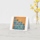 Carte de voeux "La Vérité" (Fleur jaune)