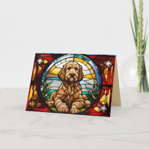 Carte de vœux Labradoodle mignonne