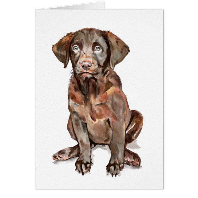 Carte de vœux Labrador Retriever (Devant)