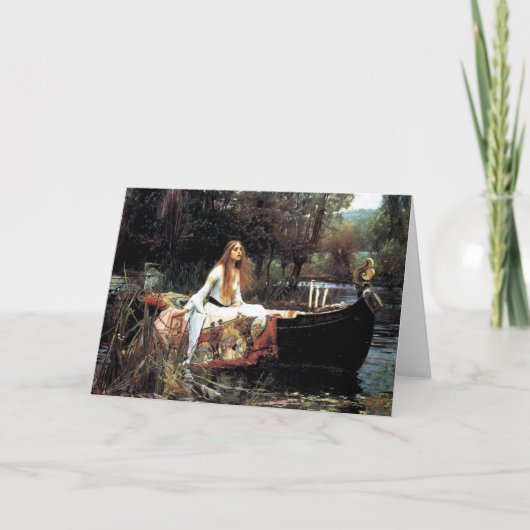 Carte de voeux Lady Of Shalott (Devant)