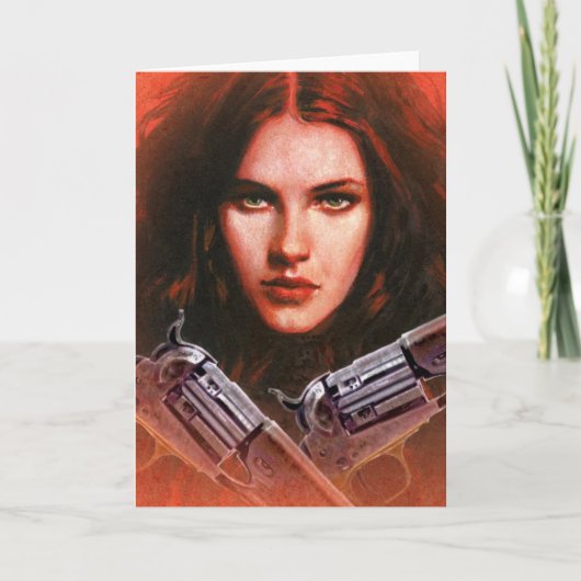 Carte de voeux Lady Outlaw (Devant)