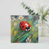 Carte de voeux Ladybird Ladybug (Debout devant)