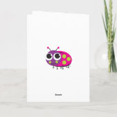Carte de voeux Ladybug (Dos)
