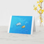 Carte de voeux - Laisser passer (Fleur jaune)