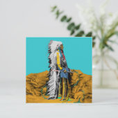 Carte de voeux Lakota Sioux Flat (Debout devant)