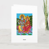 Carte de voeux Lakshmi Narayan (Dos)