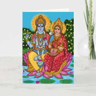 Carte de voeux Lakshmi Narayan