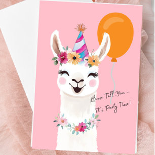 Carte de vœux lama “Lama vous dit…”