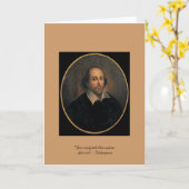 Carte de vœux "L'Amour Console" de Shakespeare (Fleur jaune)