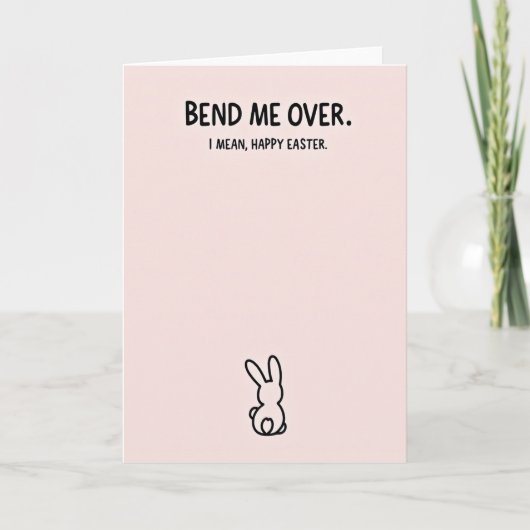 Carte de vœux Lapin Impertinent (Devant)