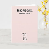 Carte de vœux Lapin Impertinent (Fleur jaune)