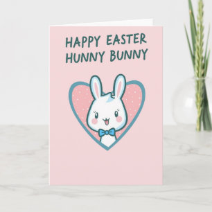 Carte de vœux Lapin Mignon Cœur