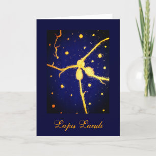 Carte de voeux Lapis Lazuli