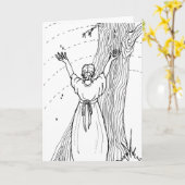 Carte de voeux - Larmes à couver (Fleur jaune)