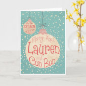 carte de voeux lauren (Fleur jaune)