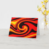 Carte de voeux Lava (Fleur jaune)