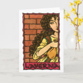 Carte de voeux Laverna (Fleur jaune)