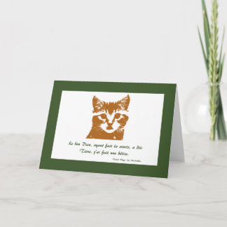 Carte de voeux : Le Chat