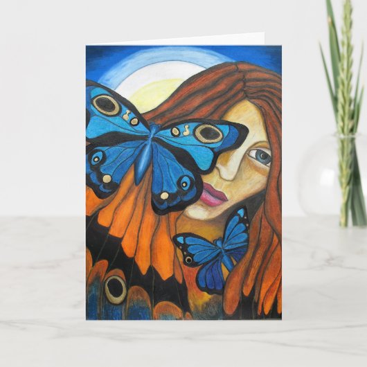 Carte de voeux : "Le dépassement " (Devant)