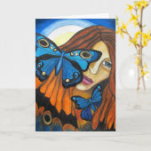 Carte de voeux : "Le dépassement " (Fleur jaune)