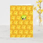 Carte de vœux - Le Pickleball me rend heureux (Fleur jaune)