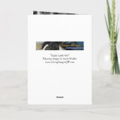 Carte de vœux - Le regard de la gitane (Dos)