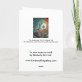 Carte de voeux : "Le réveil" (Dos)