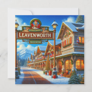 Carte de voeux Leavenworth Washington - Vide