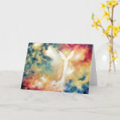 Carte de voeux légère de beaux-arts de "ange" (Fleur jaune)