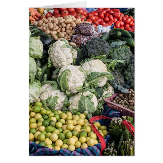 Carte de voeux Légume mixte (Devant)