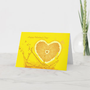 Carte de voeux Lemon Heart Velentine's Day