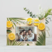 Carte de voeux Lemon Joy Sukkot (Debout devant)