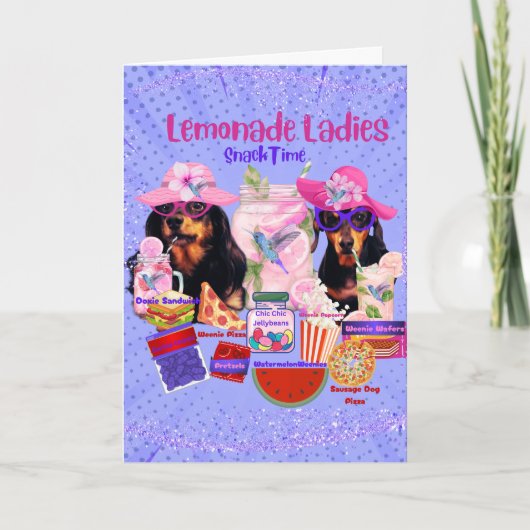Carte de voeux Lemonade Ladies (Devant)