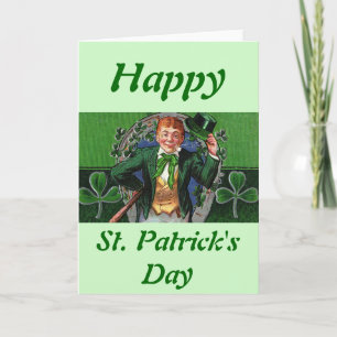 Carte de voeux Leprechaun