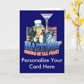 Carte de vœux - Les martinis devraient être exonér (Fleur jaune)