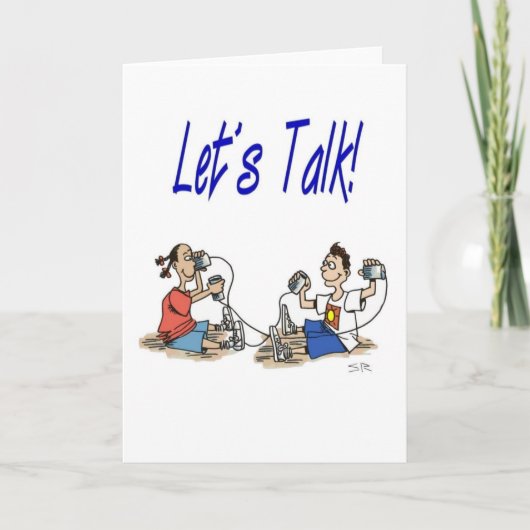 Carte de vœux Let's Talk (Devant)
