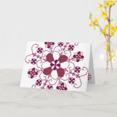 Carte de voeux letton (Fleur jaune)