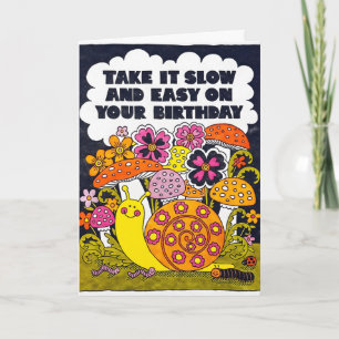 Carte de vœux lettrepress pour anniversaire 'Prene