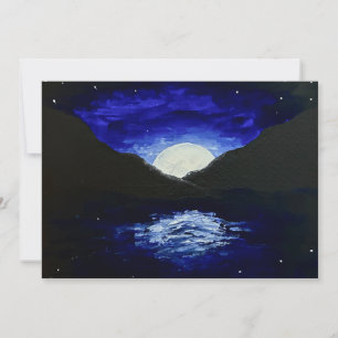 Carte de vœux Lever de lune