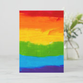 Carte de vœux LGBT - Message de la fierté arc-en-c (Debout devant)