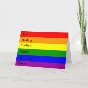 Carte de voeux LGBT Rainbow