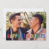 Carte de vœux LGBTQ Fierté Arc-en-ciel Photo (Devant)