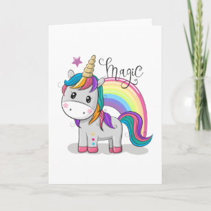 Carte de vœux Licorne Magique, Souhait de rétablis