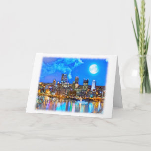 Carte de vœux Light Up Night à Pittsburgh