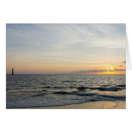 Carte de voeux Lighthouse Sunrise (Devant Horizontal)