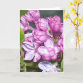 Carte de voeux Lilac (Fleur jaune)