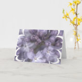 Carte de voeux Lilac Flowers (Fleur jaune)