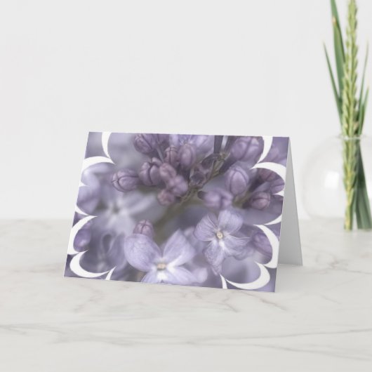 Carte de voeux Lilac Flowers (Devant)