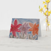 Carte de voeux Lily Flowers (Fleur jaune)